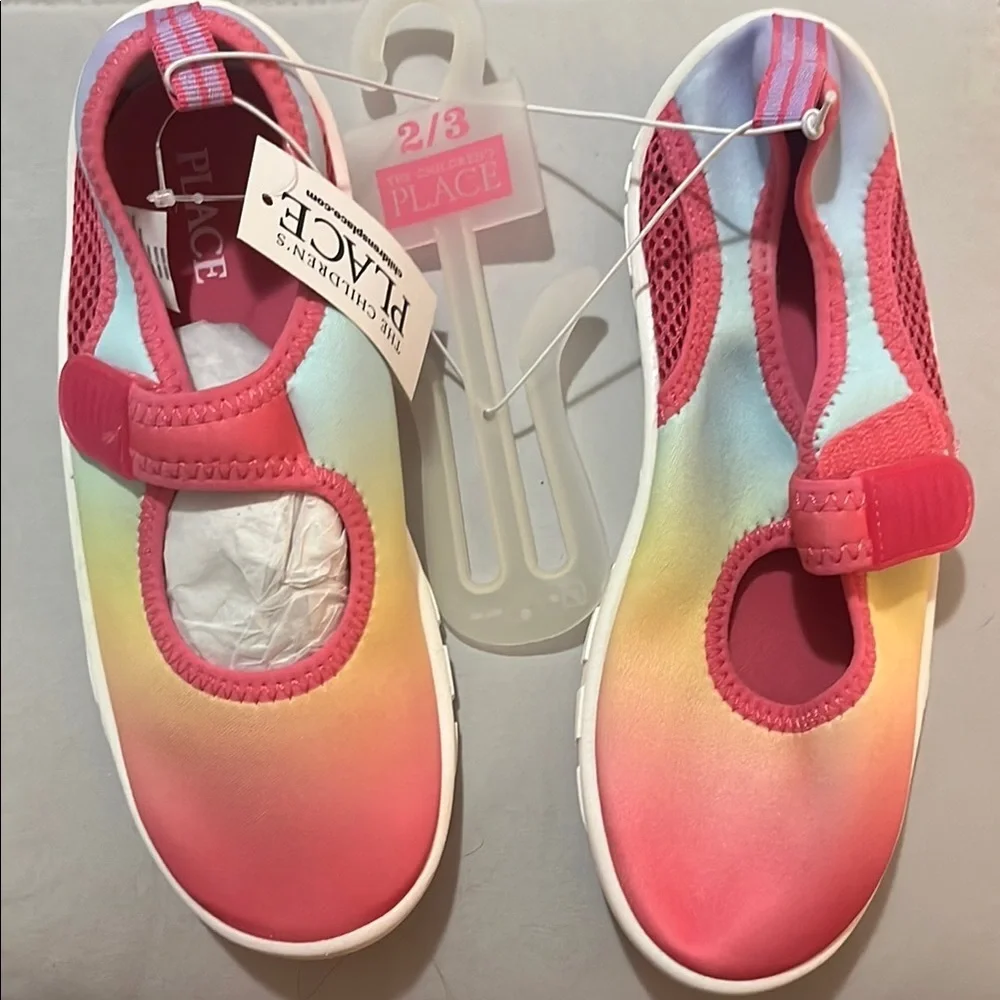 The Children's Place Pink and Yellow Water Shoes